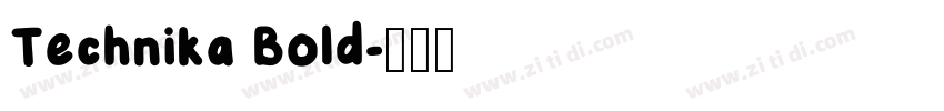 Technika Bold字体转换